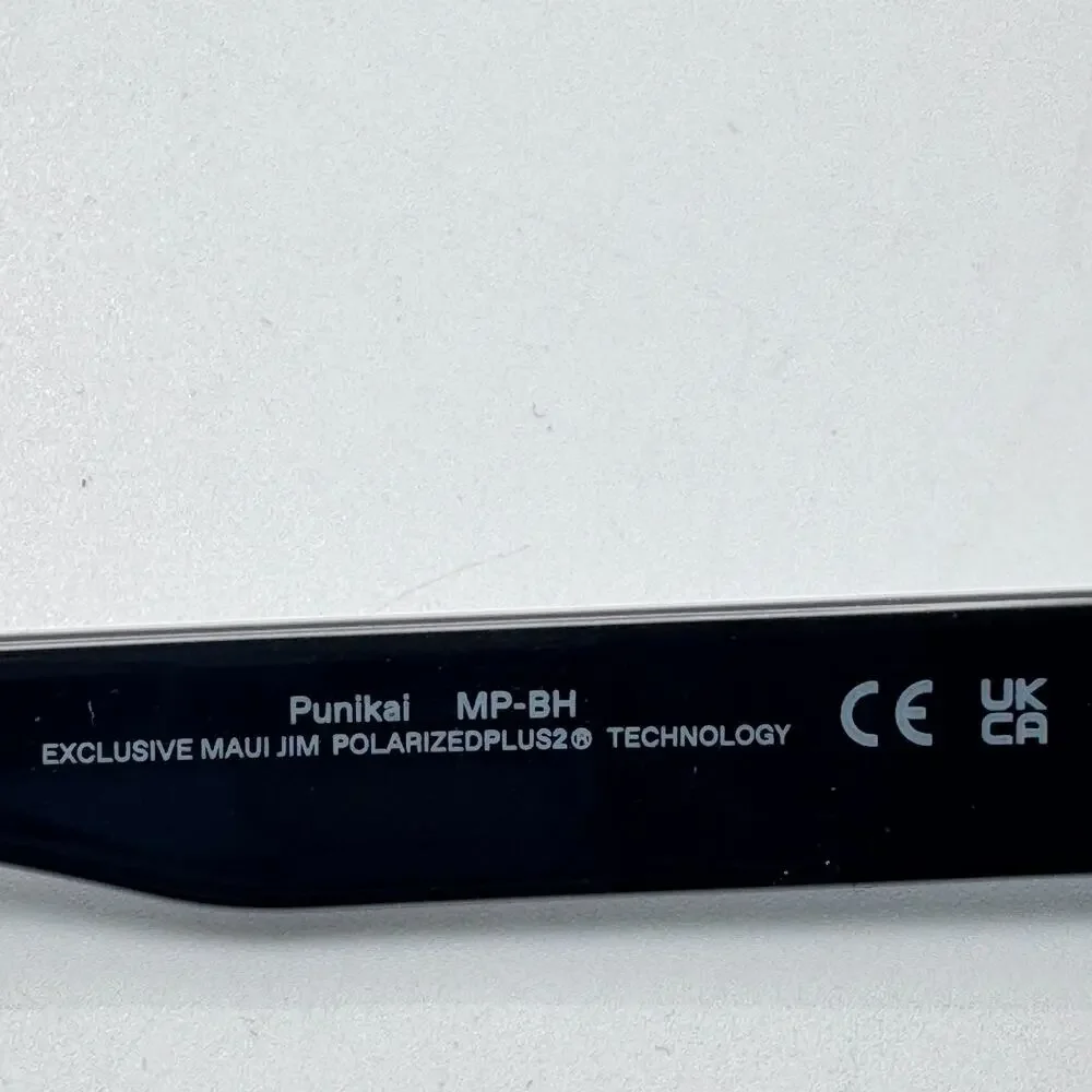 Maui Jim Sunglasses Punikai MP-BH MJ631-02 Black Square Blue Lens 56-17-140mm